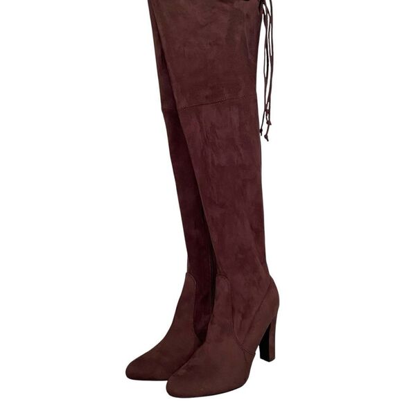 Unisa Faux Suede Over The Knee Boots in Brown in Size 8M - Picture 2 of 12